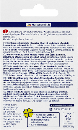 Pflaster Sensitiv 10 cm x 6 cm Mivolis