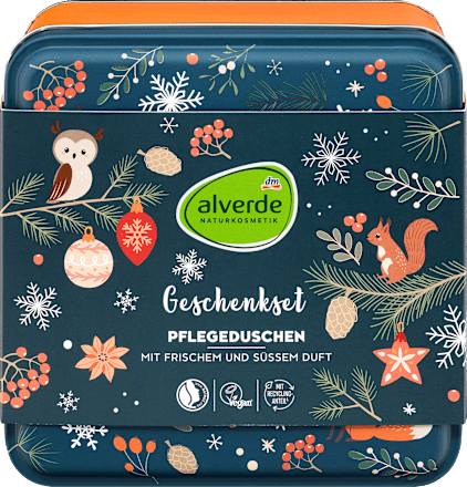 Geschenkset Weihnachten Keksdose 3tlg, 1St alverde NATURKOSMETIK