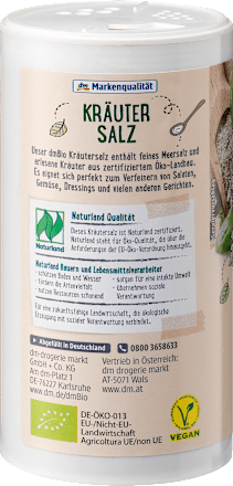 Kräutersalz ohne Jod, Naturland dmBio