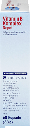 Vitamin B Komplex Depot, Kapseln 60 St. Mivolis
