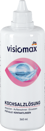 fyziologický roztok pro všechny druhy kontaktních čoček visiomax