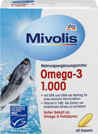 kapsle Omega-3 1000mg Mivolis