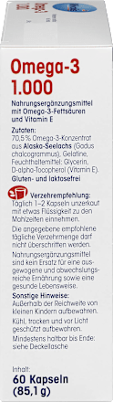 Omega-3 1000 , Kapseln 60 St. Mivolis