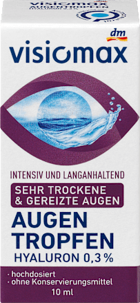 Augentropfen mit 0,3% Hyaluron, ohne Konservierungsmittel VISIOMAX