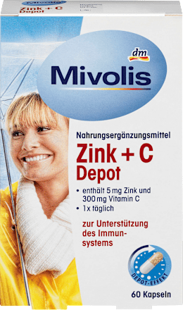 Zink + C Depot Kapseln 60 St. Mivolis