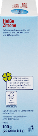 Heißgetränk Heiße Zitrone, Portionssticks 20 St. Mivolis