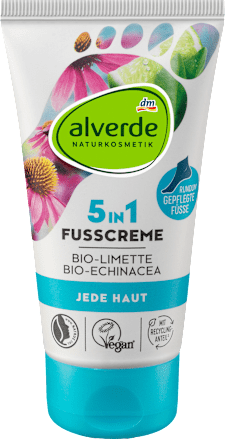5in1 Fußcreme alverde NATURKOSMETIK
