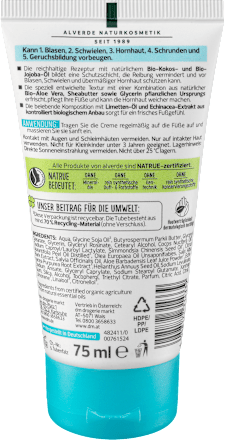 5in1 Fußcreme alverde NATURKOSMETIK