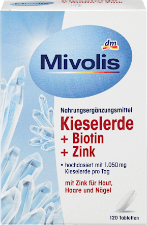 Kieselerde + Biotin + Zink, Tabletten 120 St. Mivolis