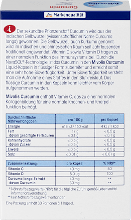 Curcumin Liquid Kapseln 30 St. Mivolis