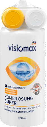 Kontaktlinsen-Pflegemittel Kombilösung Super mit Behälter VISIOMAX