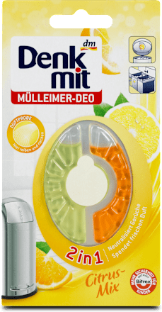 Osvežilec za koš za smeti 2v1 z vonj citrus Denkmit