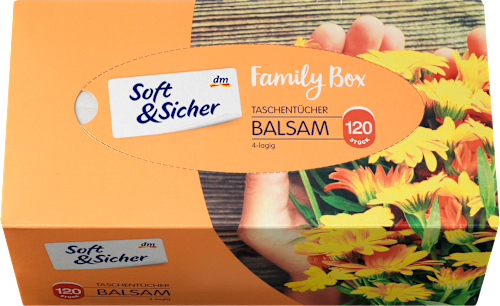 Papirnate maramice s balzamom od nevena, 4-slojne Soft&Sicher