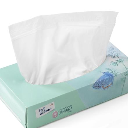 Taschentücher Box sensitive 3-lagig Soft&Sicher