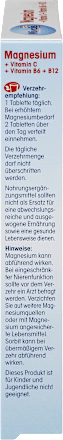 Magnesium + Vitamin C + Vitamin B6 + B12 Lutschtabletten, 30 St Mivolis
