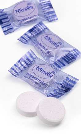 Traubenzucker, Johannisbeere mit Magnesium Mivolis