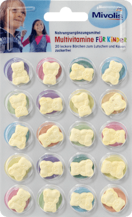 Multivitamine für Kinder, Lutschtabletten 20 St. Mivolis