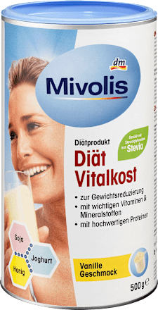 Mahlzeitenersatz, Diät-Vitalkost-Pulver, Vanille-Geschmack Mivolis