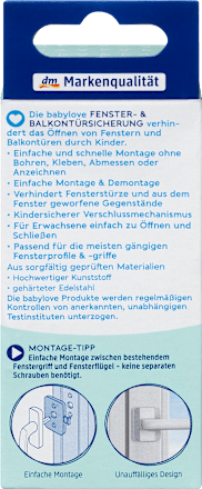 Siguranţă pentru geam şi balcon babylove