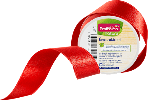  Satinband nature "rot" Profissimo