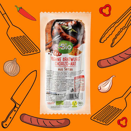 vegane Chorizo-Bratwurst dmBio