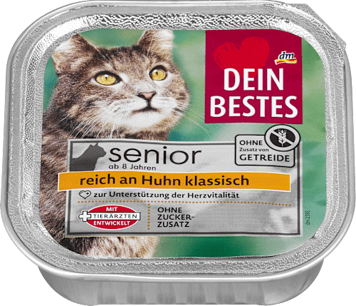Nassfutter Katze reich an Huhn klassisch Dein Bestes