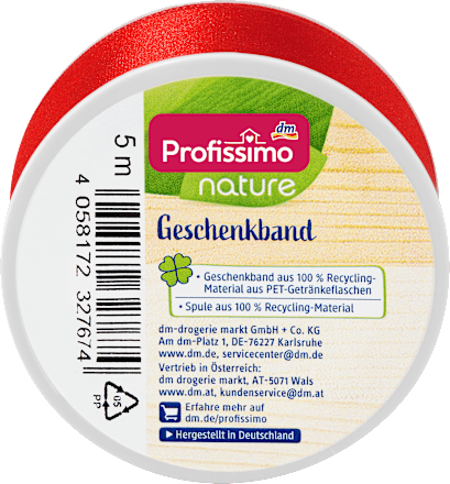 nature dárková stuha červená Profissimo