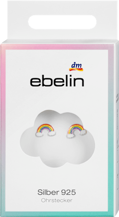Regenbogen Ohrstecker Silber 925 (1 Paar) ebelin