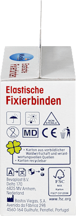 Elastische Fixierbinden, 6 cm x 4 m (gedehnt), 2 Rollen Mivolis