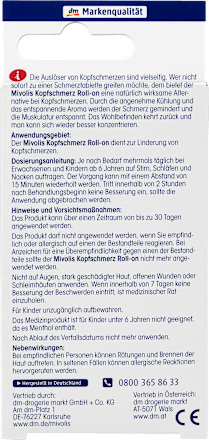 Kopfschmerz Roll-on  Mivolis
