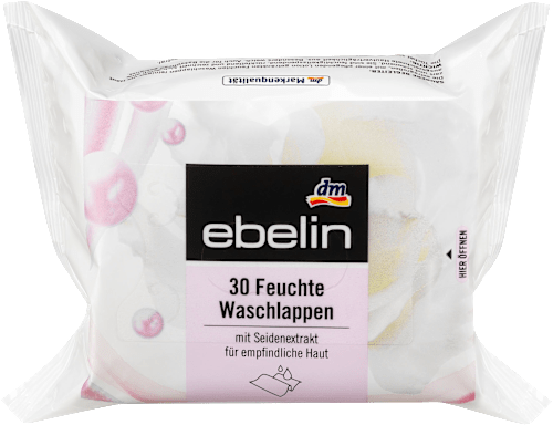 Feuchte Waschlappen Seide 30 Stück  ebelin