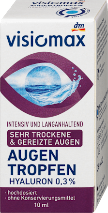 Augentropfen mit 0,3% Hyaluron, ohne Konservierungsmittel VISIOMAX