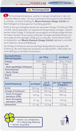 Omega-3 ulje krila u kapsulama s lipidnim ekstraktom krila i astaksantinom, 60 kom. Mivolis