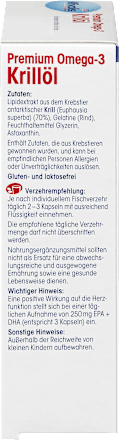 Premium Omega-3 Krillöl, Kapseln 60 St. Mivolis