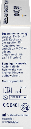 Anti-Allergische Augentropfen 10 Ampullen à 0,5 ml VISIOMAX