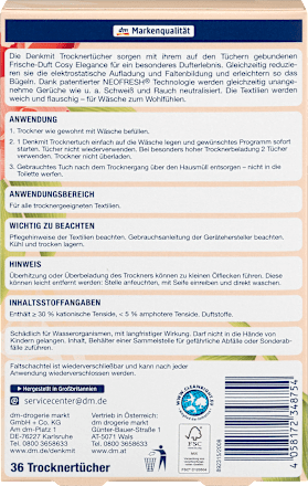 Trocknertücher Cosy Elegance Denkmit