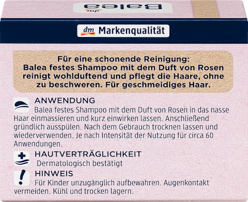 Festes Shampoo Lovely Rose Balea