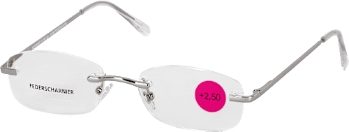 Očala za branje, dioptrija: +2,50, brez okvirja Visiomax