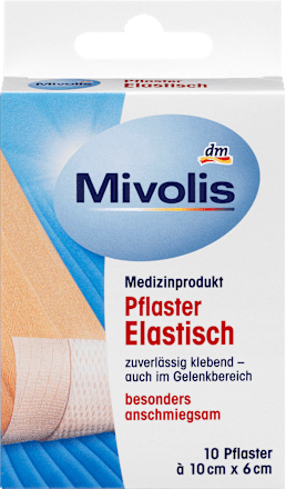 Pflaster Elastisch 10 cm x 6 cm Mivolis