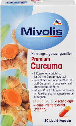 Premium Curcuma Kapseln, 30 St. Mivolis