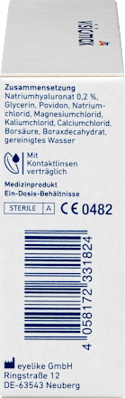 Augentropfen mit 0,2% Hyaluron, ohne Konservierungsmittel VISIOMAX