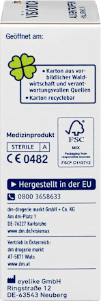 Augentropfen mit 0,1% Hyaluron  VISIOMAX
