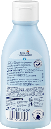 Baby Shampoo mild, sensitive babylove
