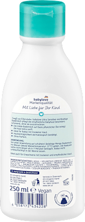 Baby Badezusatz Bademilch ultra sensitive  babylove