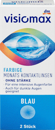 Soczewki kontaktowe niebieskie VISIOMAX