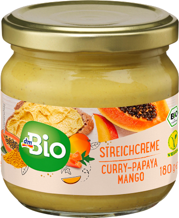 Bio veganski namaz s papajo, mangom in karijem v prahu dmBio