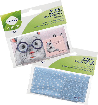 Recycling Mikrofaser Brillenputztuch VISIOMAX