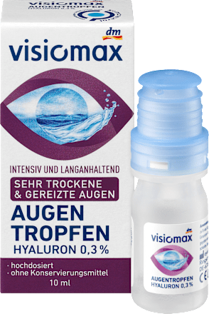Augentropfen mit 0,3% Hyaluron, ohne Konservierungsmittel VISIOMAX