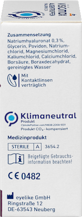 Augentropfen mit 0,3% Hyaluron, ohne Konservierungsmittel VISIOMAX