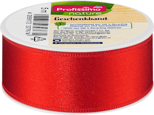  Satinband nature "rot" Profissimo